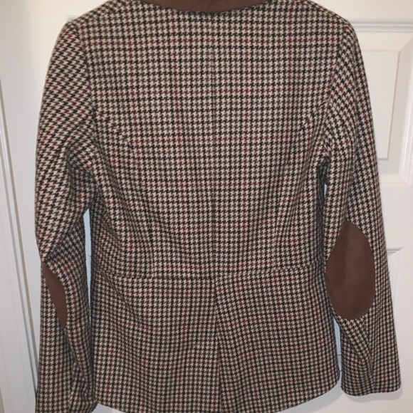 H & M Houndstooth Blazer w/Elbow Patches, Medium - Picture 2 of 2